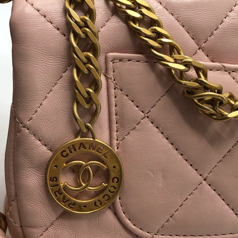 シャネル CHANEL マトラッセスモールフラップバッグ AS4012 ピンク×GD金具 ラムスキン レディース ショルダーバッグ