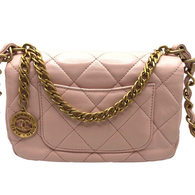 シャネル CHANEL マトラッセスモールフラップバッグ AS4012 ピンク×GD金具 ラムスキン レディース ショルダーバッグ