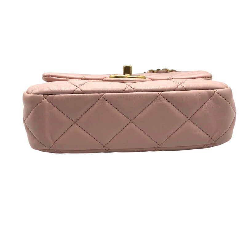 シャネル CHANEL マトラッセスモールフラップバッグ AS4012 ピンク×GD金具 ラムスキン レディース ショルダーバッグ