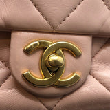 シャネル CHANEL マトラッセスモールフラップバッグ AS4012 ピンク×GD金具 ラムスキン レディース ショルダーバッグ