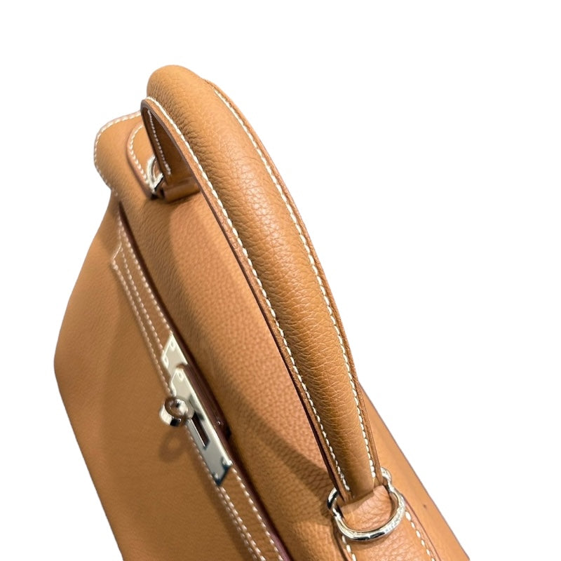 エルメス HERMES ケリー28 内縫い W刻 ゴールド シルバー金具 トゴ レディース ハンドバッグ