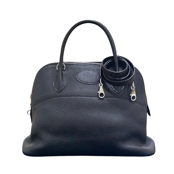 エルメス HERMES ボリード31 □J刻印 ブラック シルバー金具 トリヨンクレマンス レディース ハンドバッグ