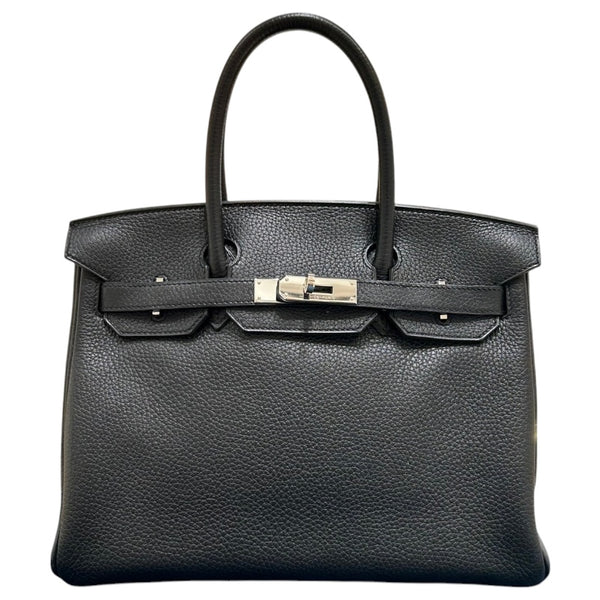 エルメス HERMES バーキン30 A刻 ブラック/SV金具 トリヨン レディース ハンドバッグ