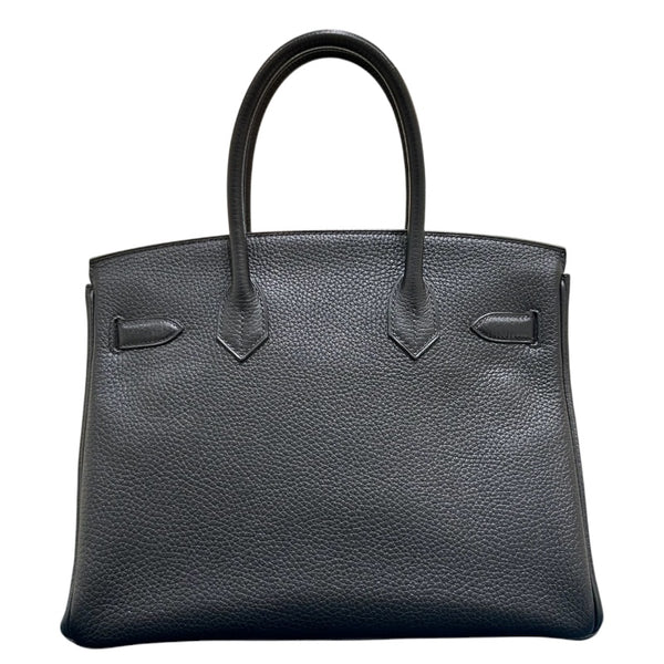 エルメス HERMES バーキン30 A刻 ブラック/SV金具 トリヨン レディース ハンドバッグ