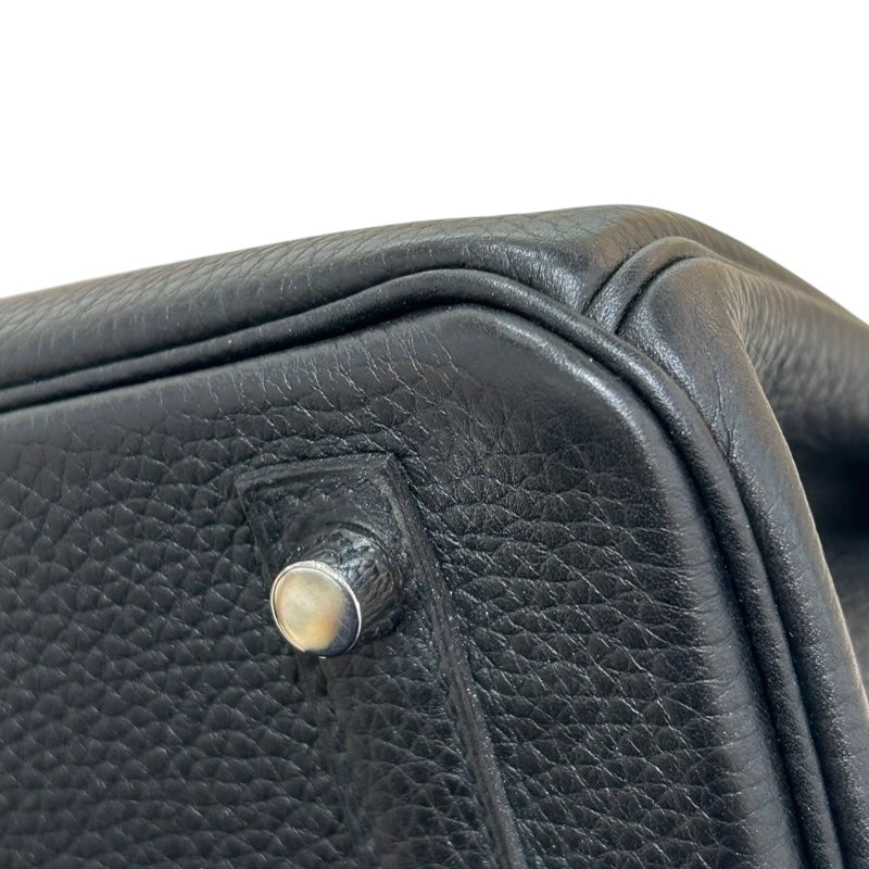 エルメス HERMES バーキン30 A刻 ブラック/SV金具 トリヨン レディース ハンドバッグ