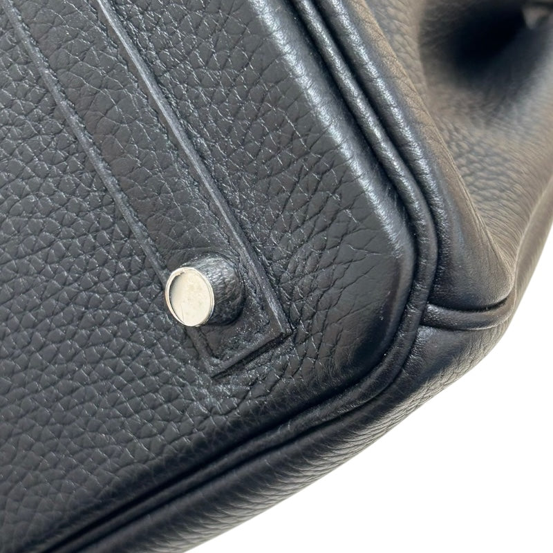 エルメス HERMES バーキン30 A刻 ブラック/SV金具 トリヨン レディース ハンドバッグ