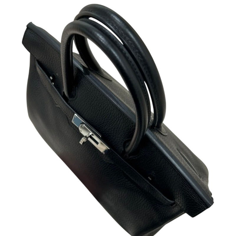 エルメス HERMES バーキン30 A刻 ブラック/SV金具 トリヨン レディース ハンドバッグ