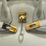 エルメス HERMES バーキン25 X刻印 セージ・GD金具 スイフト レディース ハンドバッグ
