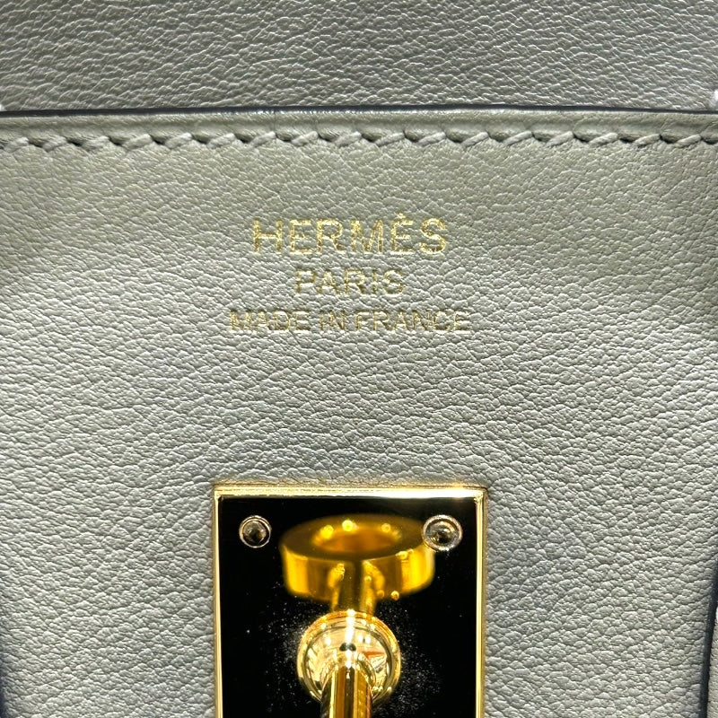 エルメス HERMES バーキン25 X刻印 セージ・GD金具 スイフト レディース ハンドバッグ