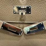 エルメス HERMES ケリー28 内縫い C刻 エトゥープ シルバー金具 トリヨン レディース ハンドバッグ