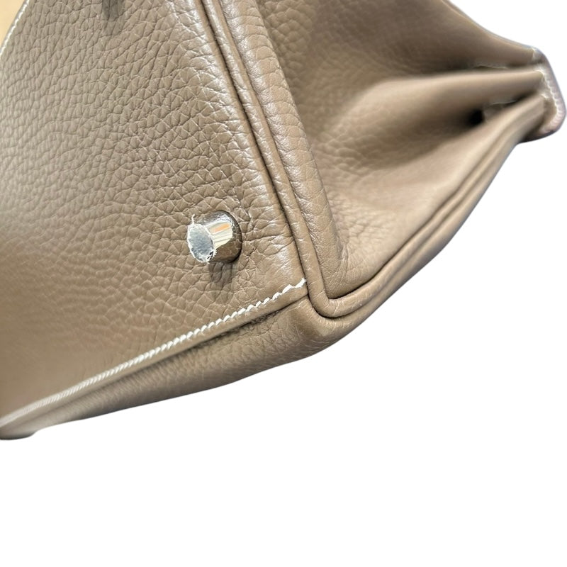 エルメス HERMES ケリー28 内縫い C刻 エトゥープ シルバー金具 トリヨン レディース ハンドバッグ