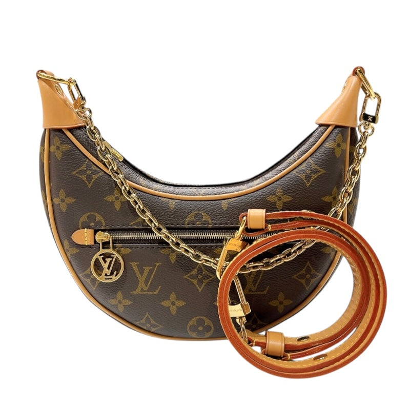 ルイ・ヴィトン LOUIS VUITTON ループ M81098 ブラウン ゴールド
