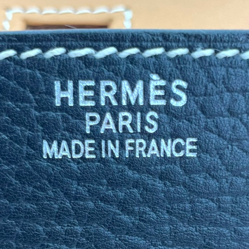 エルメス HERMES バーキン35 □F刻 ブラック ナチュラル シルバー金具 アルデンヌ・ヴァッシュ レディース トートバッグ