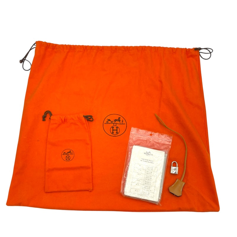 エルメス HERMES バーキン35 □F刻 ブラック ナチュラル シルバー金具 アルデンヌ・ヴァッシュ レディース トートバッグ