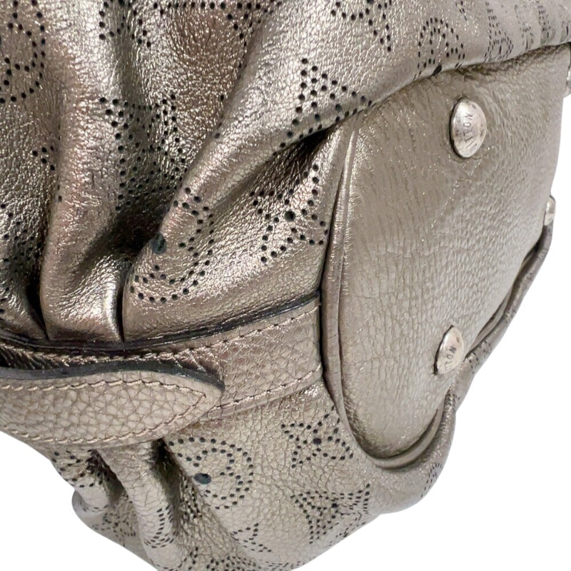 ルイ・ヴィトン LOUIS VUITTON マヒナXS M95717 ブロンズ　シルバー金具 モノグラム・マヒナ レディース ショルダーバッグ