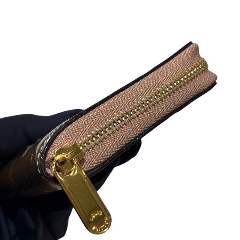 ルイ・ヴィトン LOUIS VUITTON ジッピー・コインパース M90601 ベージュ モノグラム・ヴェルニ レディース 二つ折り財布