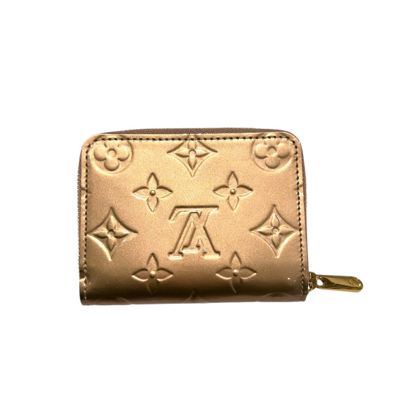 ルイ・ヴィトン LOUIS VUITTON ジッピー・コインパース M90601 ベージュ モノグラム・ヴェルニ レディース 二つ折り財布