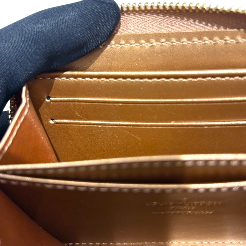 ルイ・ヴィトン LOUIS VUITTON ジッピー・コインパース M90601 ベージュ モノグラム・ヴェルニ レディース 二つ折り財布