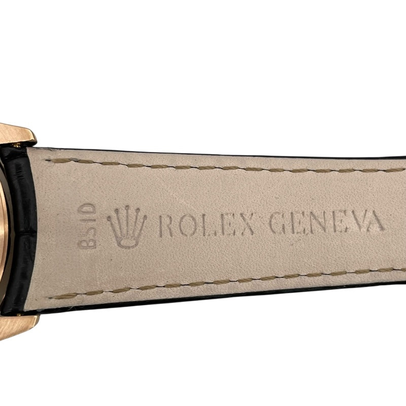 ロレックス ROLEX チェリーニ 50505 ブラウン K18PG 自動巻き メンズ 腕時計