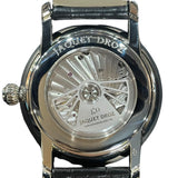 ジャケ・ドロー JAQUET DROZ グランセコンドデュアルタイム J016030240 オパーリンシルバー SS/アリゲーターストラップ 自動巻き メンズ 腕時計