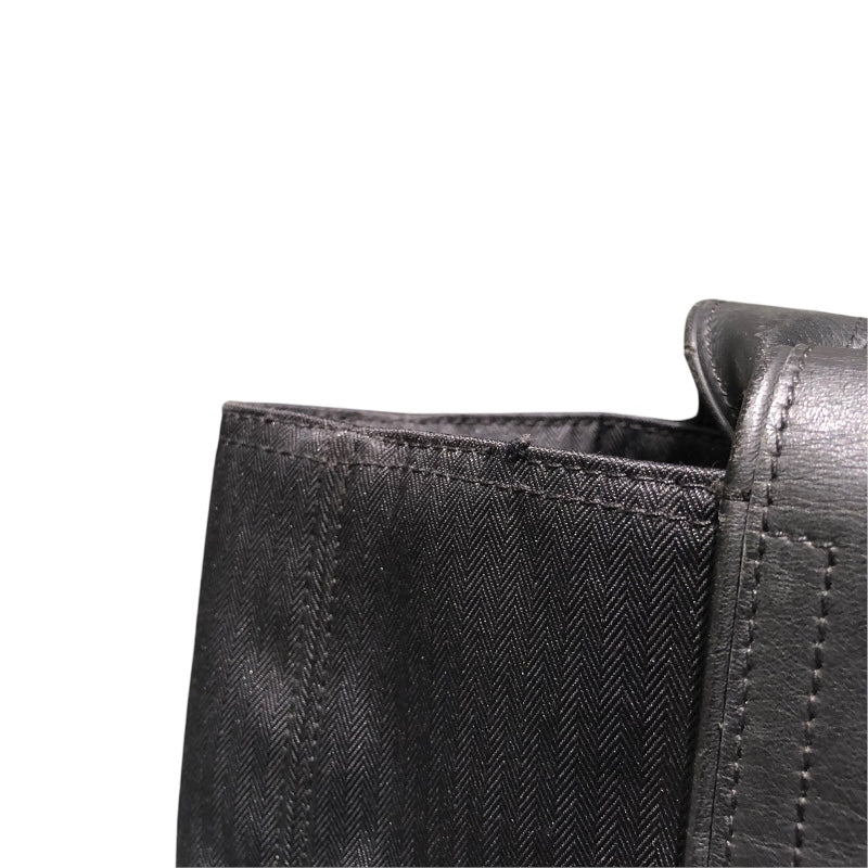 エルメス HERMES アカプルコカバスMM ブラック　SV金具 トワル レディース トートバッグ