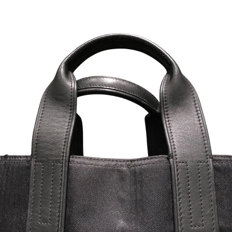 エルメス HERMES アカプルコカバスMM ブラック　SV金具 トワル レディース トートバッグ