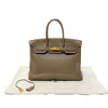 エルメス HERMES バーキン35 C刻印　(2018年製) エトゥープ　ゴールド金具 トリヨンクレマンス ユニセックス ハンドバッグ