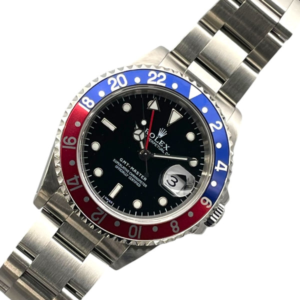 ロレックス ROLEX GMTマスター 16700 ブラック SS 自動巻き メンズ 腕時計