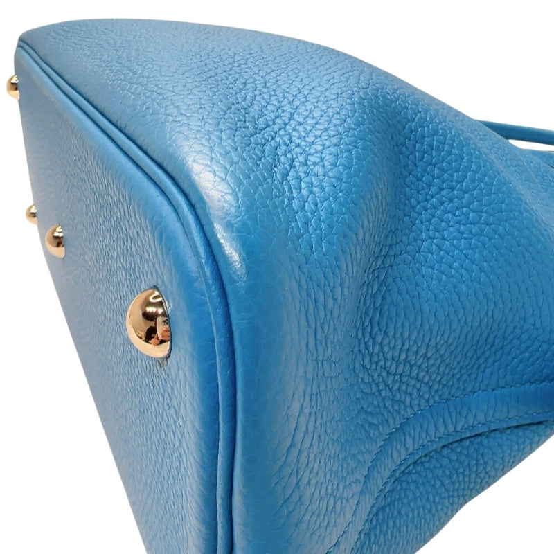 エルメス HERMES ボリード31 U刻印　(2022年製) ブルーフリーダ  トリヨンクレマンス レディース ショルダーバッグ