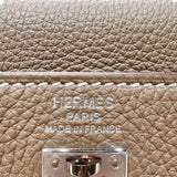 エルメス HERMES ケリー25 内縫い W刻印　(2024年製) エトゥープ シルバー金具 トゴ レディース ショルダーバッグ