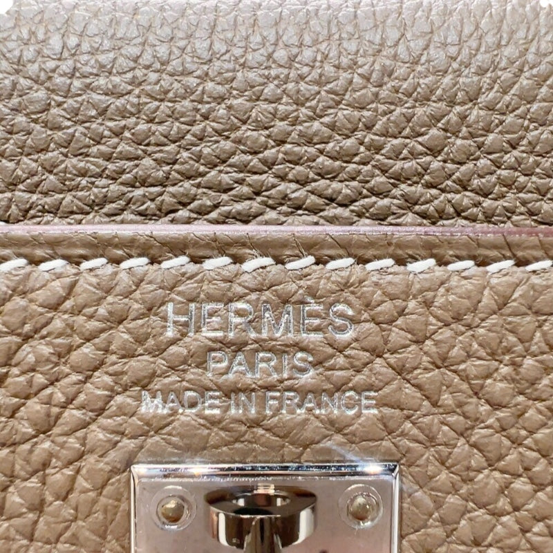 エルメス HERMES ケリー25 内縫い W刻印　(2024年製) エトゥープ シルバー金具 トゴ レディース ショルダーバッグ