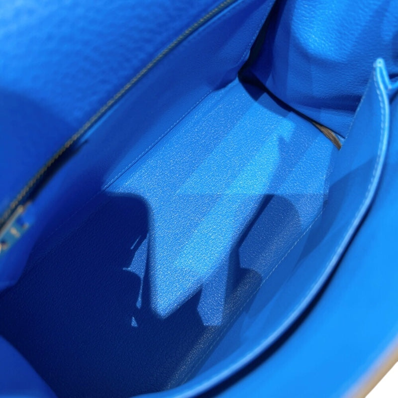エルメス HERMES ケリー25 内縫い W刻印　(2024年製) ブルーイドラ　シルバー金具 トゴ レディース ショルダーバッグ