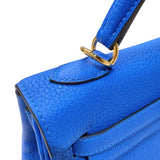 エルメス HERMES ケリー25 内縫い W刻印　(2024年製) ブルーイドラ　シルバー金具 トゴ レディース ショルダーバッグ