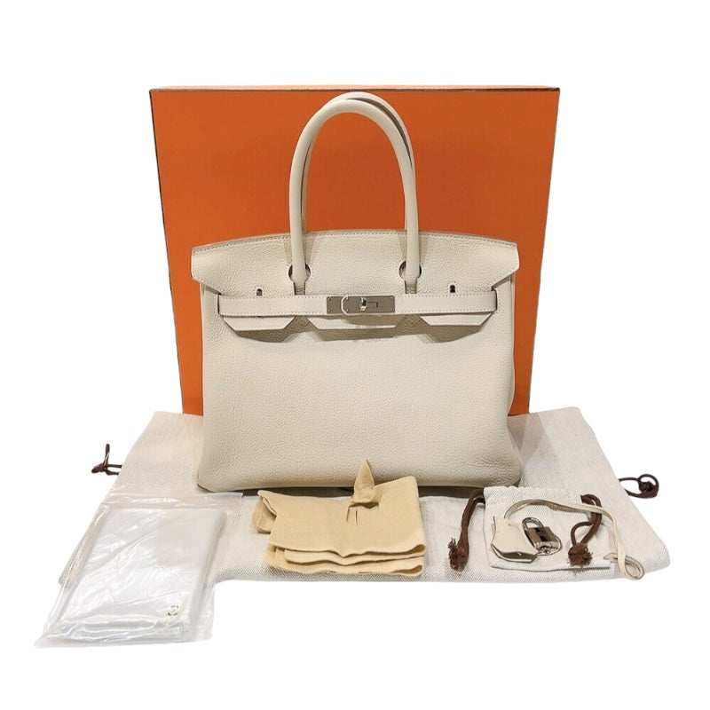 エルメス HERMES バーキン30 X刻印　(2016年製) ベトン　シルバー金具 トゴ レディース ハンドバッグ