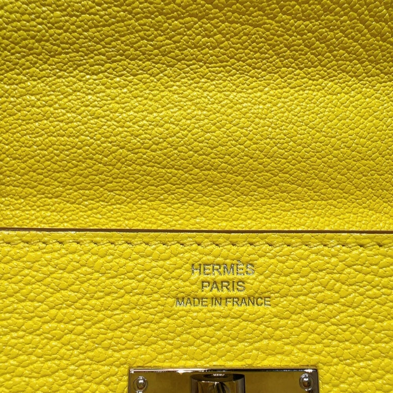 エルメス HERMES ケリートゥーゴー U刻印　(2022年製) ライム　シルバー金具 シェーブル レディース ショルダーバッグ