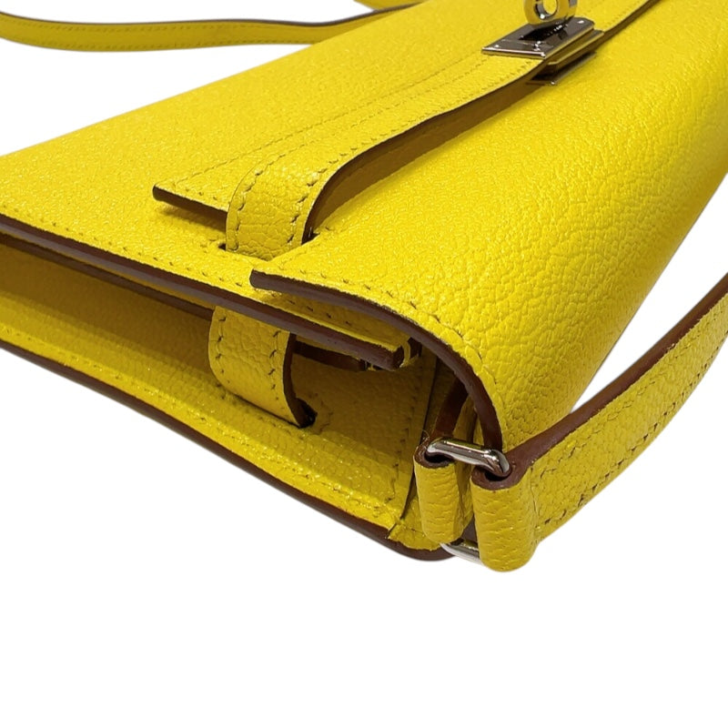 エルメス HERMES ケリートゥーゴー U刻印　(2022年製) ライム　シルバー金具 シェーブル レディース ショルダーバッグ