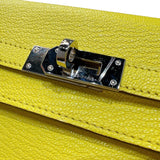 エルメス HERMES ケリートゥーゴー U刻印　(2022年製) ライム　シルバー金具 シェーブル レディース ショルダーバッグ