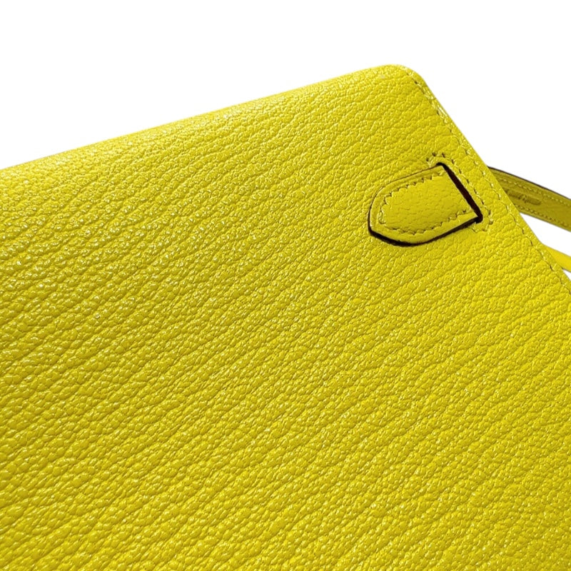 エルメス HERMES ケリートゥーゴー U刻印　(2022年製) ライム　シルバー金具 シェーブル レディース ショルダーバッグ
