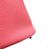 エルメス HERMES ピコタンロックPM A刻印　(2017年製) ローズアザレ　シルバー金具 トリヨンクレマンス レディース ハンドバッグ