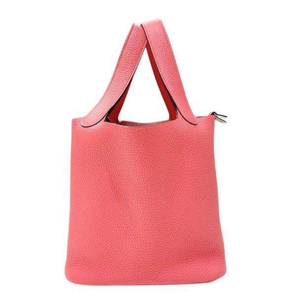 エルメス HERMES ピコタンロックPM A刻印　(2017年製) ローズアザレ　シルバー金具 トリヨンクレマンス レディース ハンドバッグ