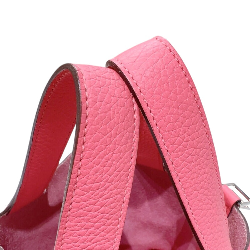 エルメス HERMES ピコタンロックPM A刻印　(2017年製) ローズアザレ　シルバー金具 トリヨンクレマンス レディース ハンドバッグ