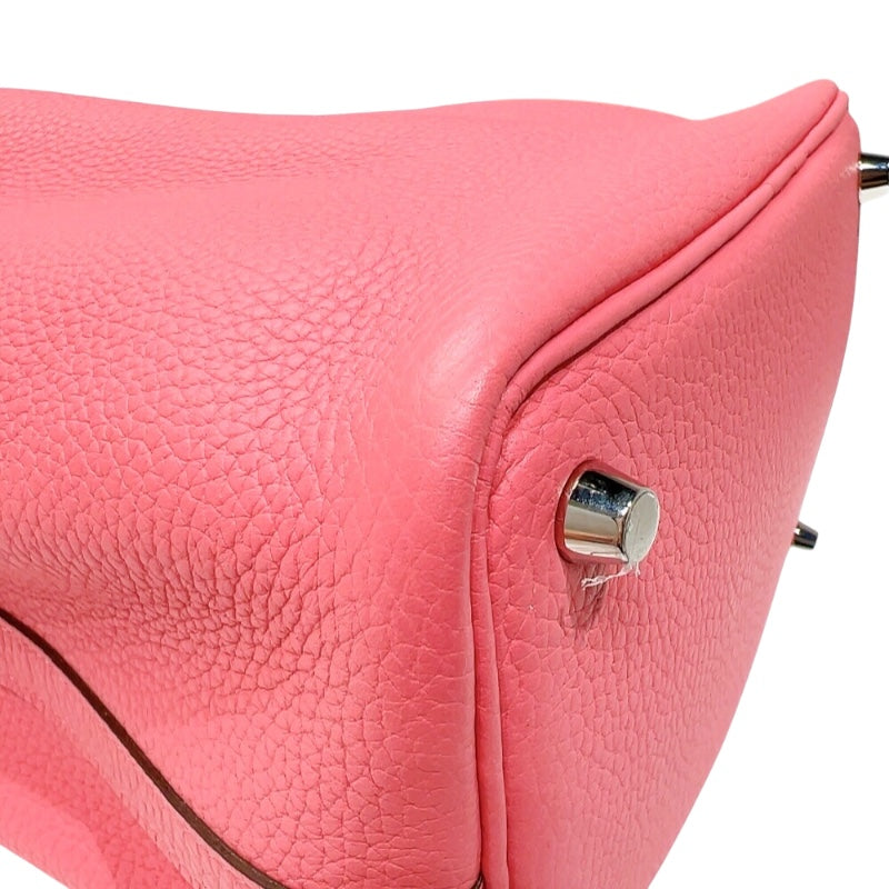 エルメス HERMES ピコタンロックPM A刻印　(2017年製) ローズアザレ　シルバー金具 トリヨンクレマンス レディース ハンドバッグ