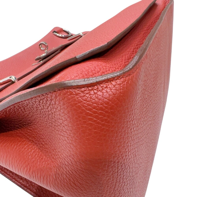エルメス HERMES ジプシエール34 □Q刻印　(2013年製) ルージュデュセス　シルバー金具 トリヨンクレマンス レディース ショルダーバッグ