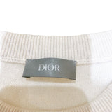 クリスチャン・ディオール Christian Dior CDインターレースニットセーター 343M640AT721 クリーム カシミア メンズ ニット