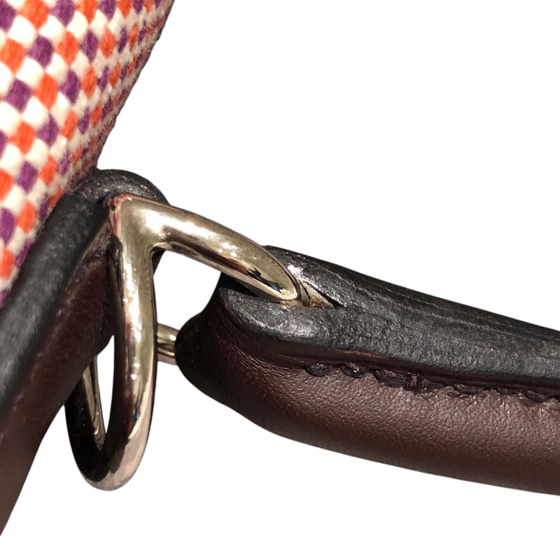 エルメス HERMES ケリー28　外縫い U刻 エクリュ・フランボワーズ・ルージュセリエ トワルキャドリーユ・スイフト レディース ハンドバッグ