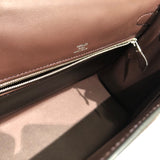 エルメス HERMES ケリー28　外縫い U刻 エクリュ・フランボワーズ・ルージュセリエ トワルキャドリーユ・スイフト レディース ハンドバッグ