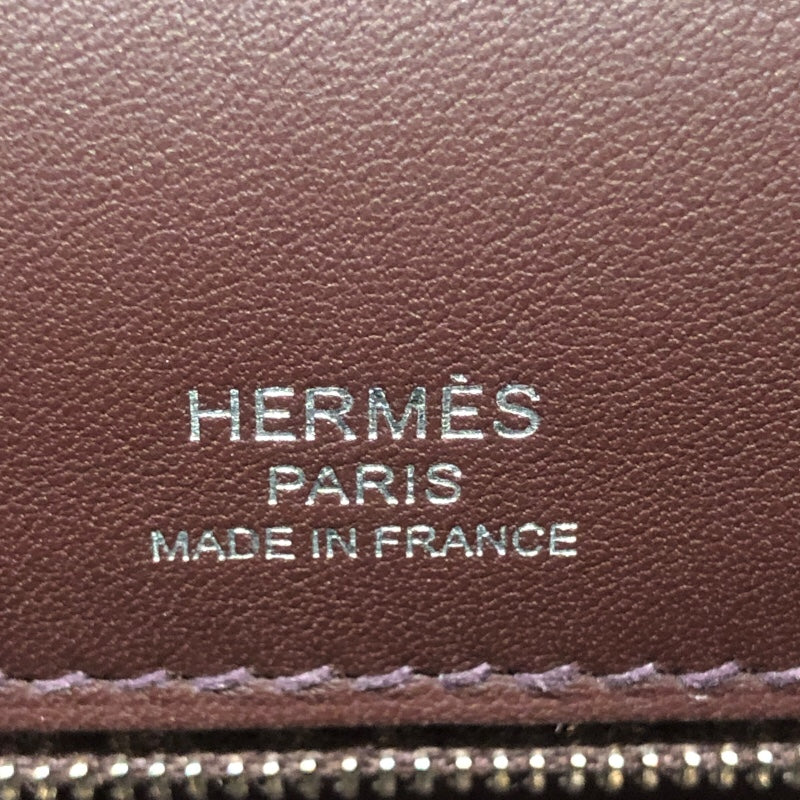 エルメス HERMES ケリー28　外縫い U刻 エクリュ・フランボワーズ・ルージュセリエ トワルキャドリーユ・スイフト レディース ハンドバッグ