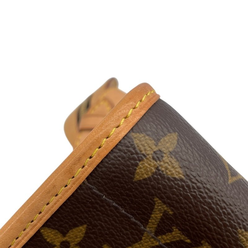 ルイ・ヴィトン LOUIS VUITTON ポパンクール・ロン M40008 ブラウン モノグラムキャンバス レディース ショルダーバッグ