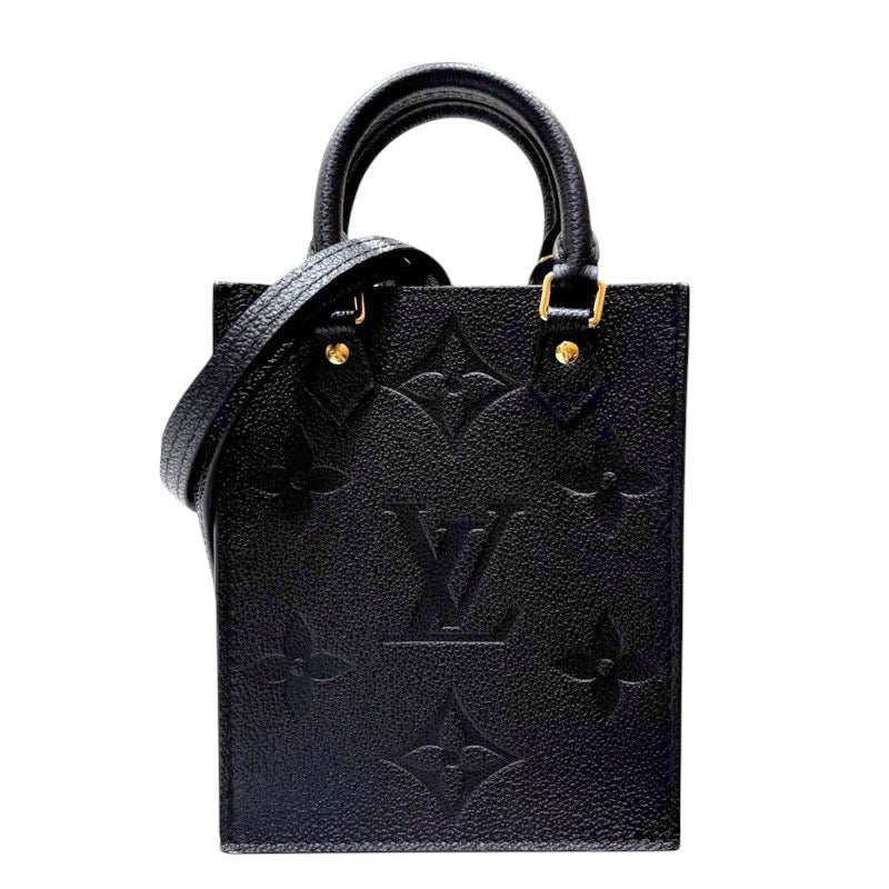 ルイ・ヴィトン LOUIS VUITTON プティットサック・プラ M81417 ノワール モノグラム・アンプラント レディース ハンドバッグ