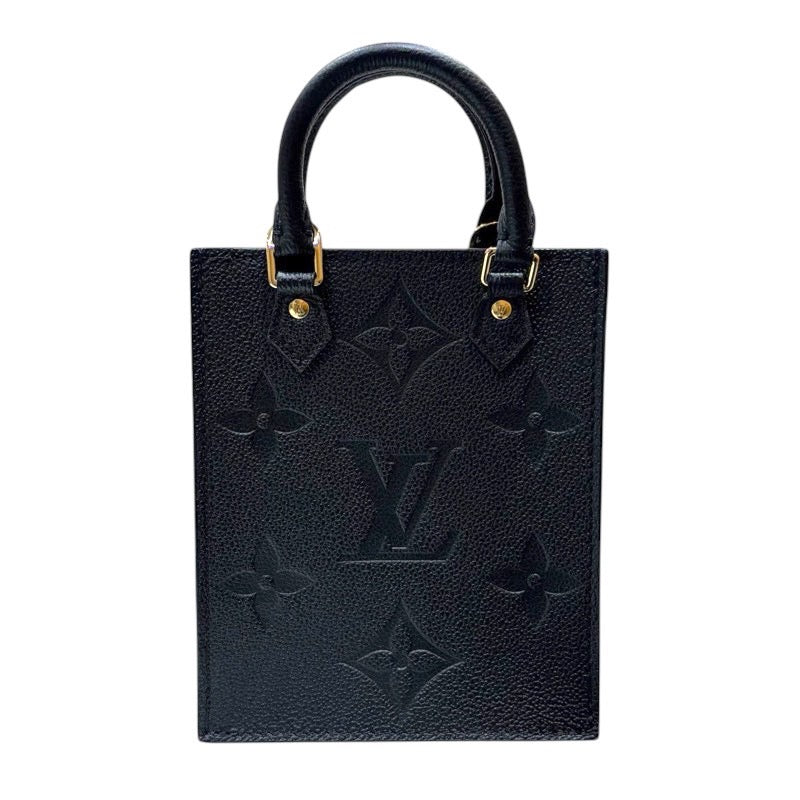 ルイ・ヴィトン LOUIS VUITTON プティットサック・プラ M81417 ノワール モノグラム・アンプラント レディース ハンドバッグ